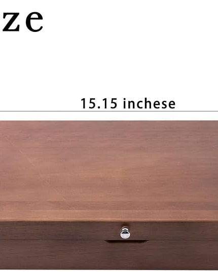 Silverware Storage Box with Lid, Flatware Storage Case with Handle, Silverware Chest Boxes for Flatware Organizer for Silver