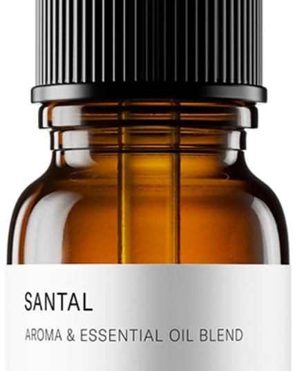 AromaTech Santal Aroma Essential Oil Blend: Luxury Hotel Inspired Aromatherapy with Amber, Vanilla, Cedar & Sandalwood for Ultrasonic Diffusers & Nebulizers - 0.3 fl oz, 10 mL