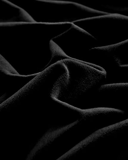 Luxlovery Black Velvet Comforter Set Queen Men Plush Fluffy Black Bedding Comforter Set Dark Color Minimalist Bedding Set Solid Modern Blanket Quilts Heavyweight Winter Warm Flannel Comforter Set