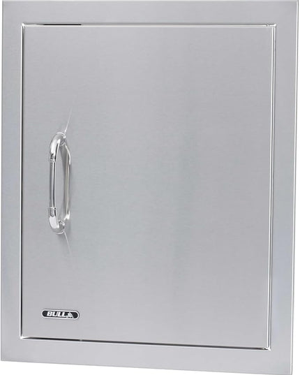 Bull Outdoor Products Premium Components for Outdoor Kitchen BBQ Island Vertical Stainless Steel Access Door with Reveal