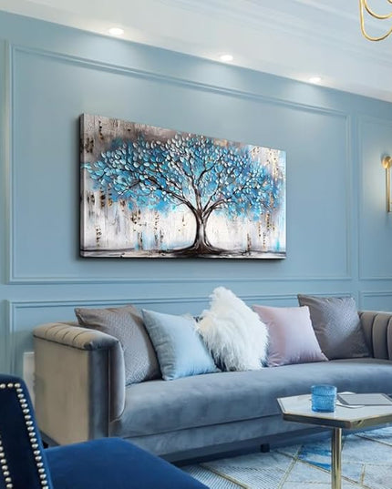 Wapluam Farmhouse Canvas Wall Art - Large Abstract Wall Pictures for Living Room, Bedroom, Office Decor