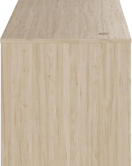 Bush Business Furniture Studio C 72W Computer Desk with Wire Management and Modesty Panel in Natural Elm, Professional Table for Home Office and Corporate Office