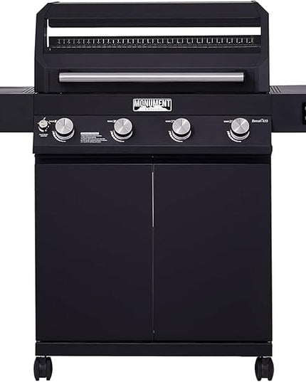 Monument Grills 4-Burner Liquid Propane Gas Smart bbq Grill Denali 425 with Stainless Steel Smoke Box(2 Items)