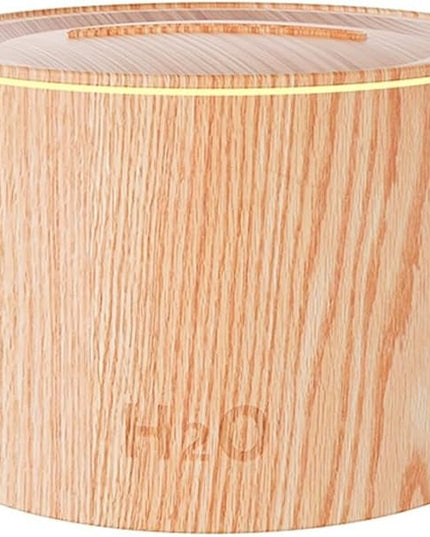 Mood Lighting Humidifier,Simulated Flame Effect,160Ml Essential Oil Diffuser,Colorful Gradient Flame Lamp,Humidifier For Bedroom household Colorful Gradient Flame Humidifier 20-40db(Woodgrain)