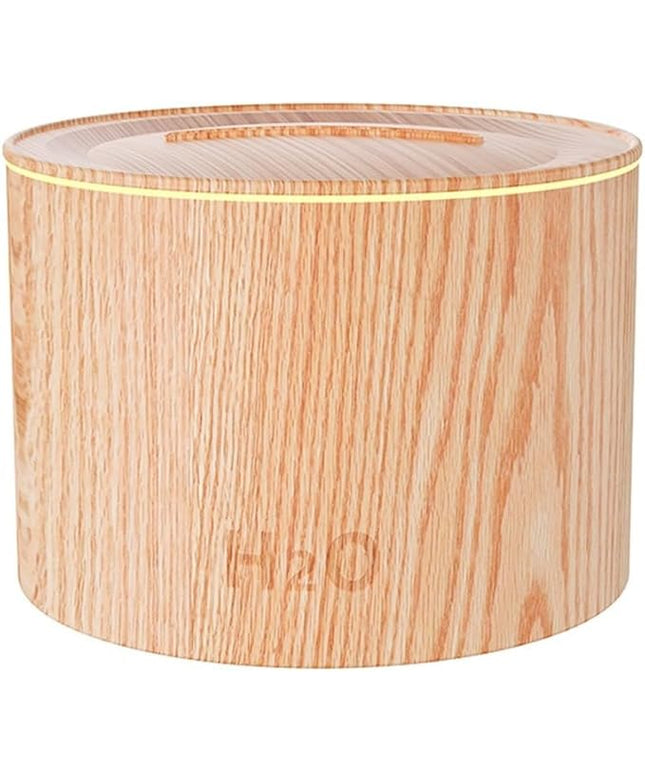 Mood Lighting Humidifier,Simulated Flame Effect,160Ml Essential Oil Diffuser,Colorful Gradient Flame Lamp,Humidifier For Bedroom household Colorful Gradient Flame Humidifier 20-40db(Woodgrain)