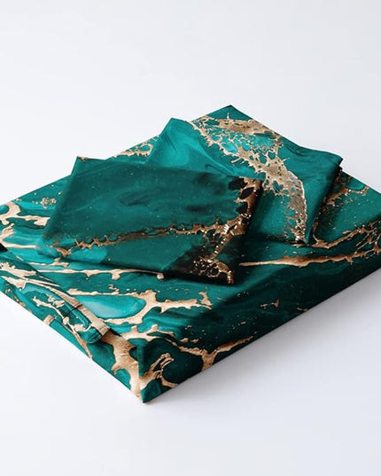 Emerald Green Comforter Cover Twin Size Forest Green Pillow Covers Dark Green Duvet Cover Set Green Bed Set Olive Marble Bedding Sets