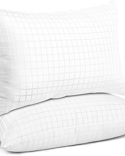 EIUE 2 Pack Queen Size Bed Pillows for Sleeping,Super Soft Down Alternative Microfiber Filled Pillows,20 x 30 Inches,White