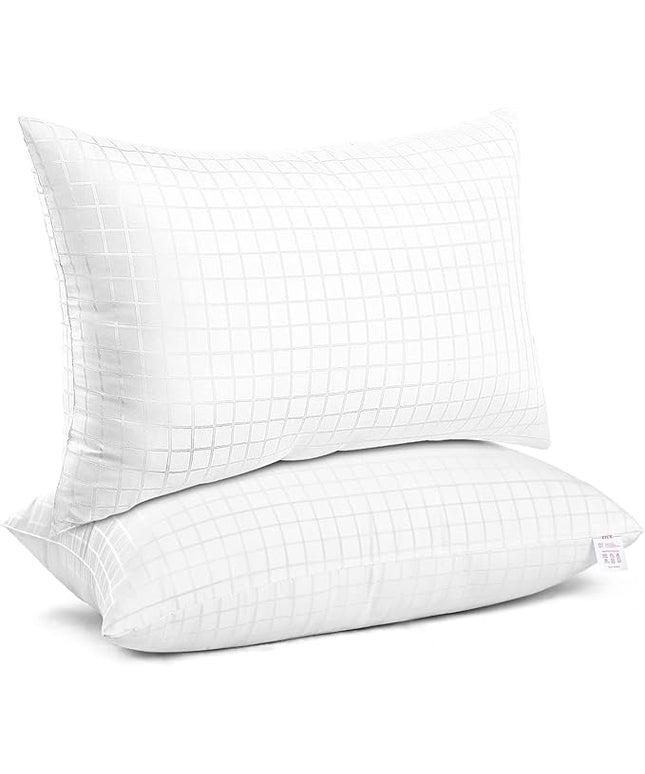 EIUE 2 Pack Queen Size Bed Pillows for Sleeping,Super Soft Down Alternative Microfiber Filled Pillows,20 x 30 Inches,White