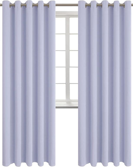 BGment Blackout Curtains - Grommet Thermal Insulated Room Darkening Bedroom and Living Room Curtains, Set of 2 Panels (70 x 84 Inch, Lavander)