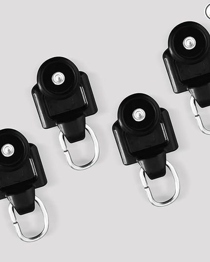 Curtain Tracks Ceiling Wall Mounted Heavy-Duty Curtains Rails Room Divider Curtain Track for Living Room Bedroom Room Shower Divider Special Pulley Black 20PCS
