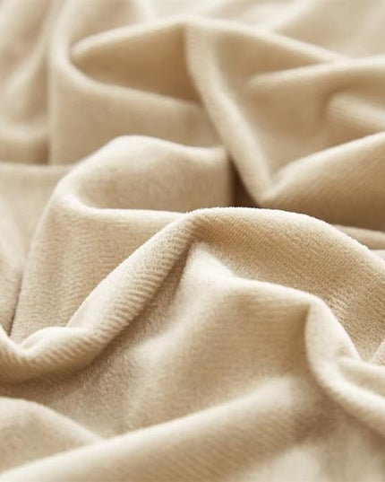 Houseri Taupe Twin Comforter Set Velvet Light Khaki Fluffy Bedding Comforter Twin Size Light Brown Fuzzy Comforter Sets for Kids Boys Girls Puffy Sand Color Bed Blanket Twin Micromink Sherpa Comforter