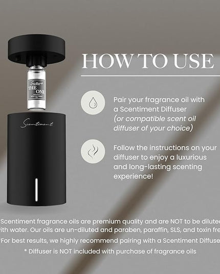 Scentiment Diffuser Oil - Desert Oasis | Aromatherapy Home Fragrance | Inspired by Mirage Hotel® Las Vegas | Luxurious Scent with Notes of Coconut, Mango, Palm Nut (120ml)