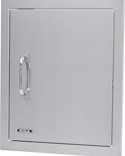 Bull Outdoor Products Premium Components for Outdoor Kitchen BBQ Island Vertical Stainless Steel Access Door with Reveal