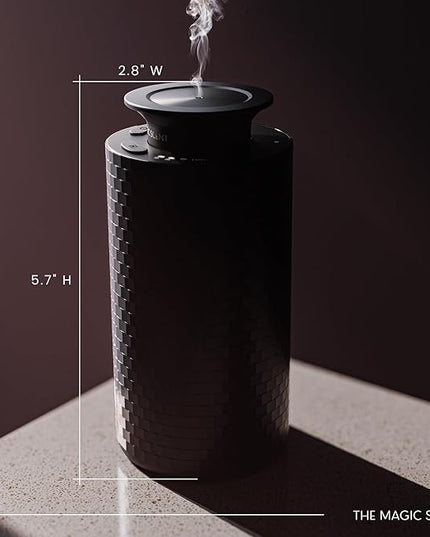 The Magic Scent Mini USB Car Diffuser - Waterless Scent Machine for Home & On-The-Go - Intensity Control & Timer - Waterless Oil Diffuser - Rechargeable Car Air Freshener Diffuser up to 400 sq. ft.