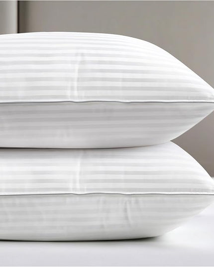 viewstar Bed Pillows Queen Size Set of 2, Hotel Collection, Down Alternative Big Pillow for Back, Stomach or Side Sleepers, Firm