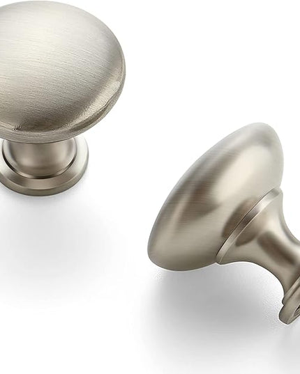 Ravinte 3 Pack Brushed Nickel Round Zinc Cabinet Knobs for Kitchen Bathroom Closet Dresser Cabinets