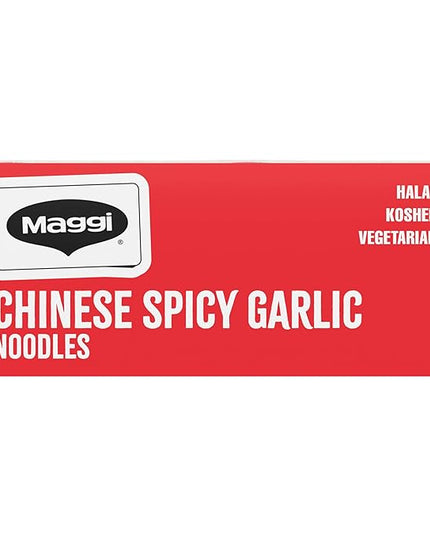 Maggi Chinese Spicy Garlic Noodles, Instant Ramen Noodles, 3 min, Vegetarian, Halal, Kosher, 24-Pack