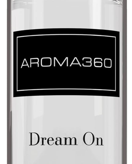 Aroma360 - Dream On Fragrance Oil Blend | Hotel Inspired for Luxury Essential Oil Diffusers | Aromatherapy Scent Diffuser Oil | Serene White Tea, Healing Aloe Vera, and Warm Earthy Cedar. - 120ML