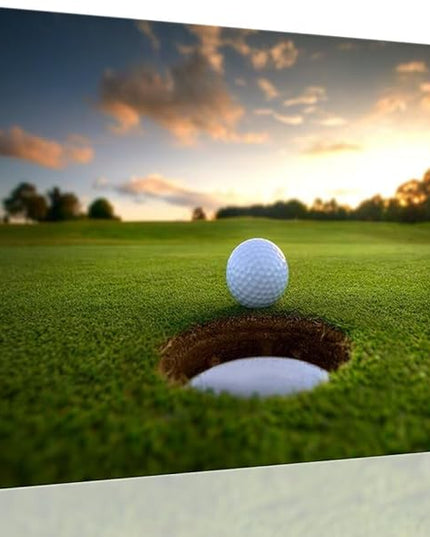 chenchenArt Golf Wall Art for Living Room Bedroom Home Decorations Golf Ball Picture Poster Canvas Prints Modern Artwork Framed Ready to Hang(24''H x 36''W)