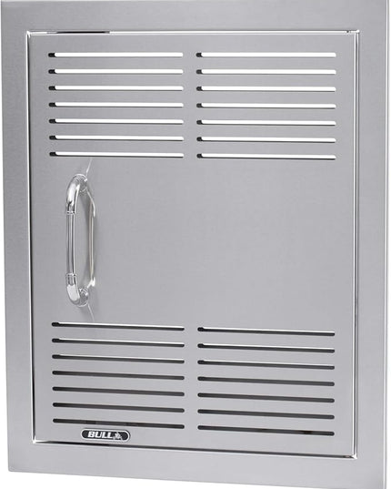Bull Outdoor Products Premium Components for Outdoor Kitchen BBQ Island Dual Lined Vented Vertical Door with Reveal