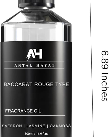 Baccarat Rouge 540 Diffuser Oil 500mL - Home Luxury Scents Refill - Antal Hayat Diffuser Oil - Luxury Hotel Inspired Aromatherapy - Baccarat Rouge Fragrance for Home - Inspired by Baccarat Perfume