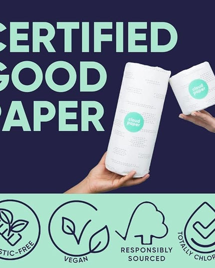 Bamboo Toilet Paper, Paper Towels, and Tissues - Compact Bundle Box for Eco-Friendly Households - 12 rolls bamboo toilet paper, 3 rolls bamboo paper towels, and 2 boxes bamboo facial tissues