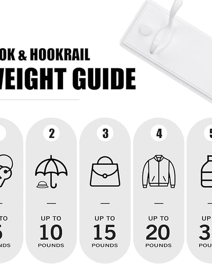 Wooden Coat Rack, Wall-Mounted Organizer for Closet, Entryway, Hallway, Foyer, Bedroom, Heavy Duty Double Hooks for Hanging Towels, Bags, Hats, Jackets, Key (White, 2 Hooks)