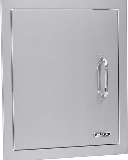 Bull Outdoor Products Premium Components for Outdoor Kitchen BBQ Island Vertical Access Door-Left Hinge with Reveal