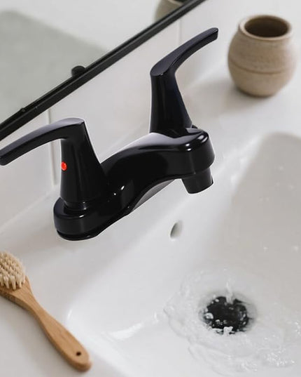 Bathroom Sink Faucet 3-Hole Bathroom Sink Faucet for RV & Vanity – 4-Inch Base Spacing, Compatible with Moen/Delta Systems