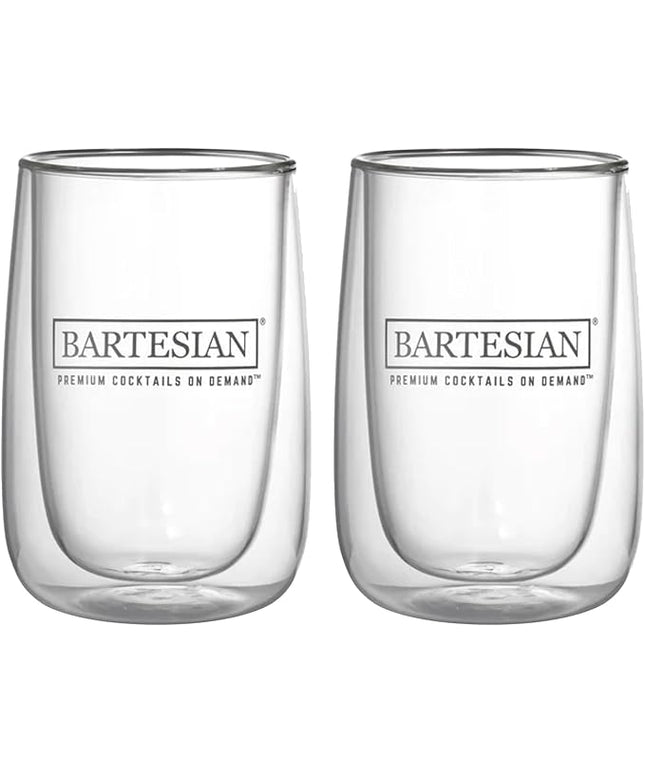 Bartesian Cocktail Glass Sets - Lowball Drinking Glassware for Cocktails & Mocktails - Bar Glasses for Martini, Margarita, Pina Colada, Whiskey Sour, Old Fashioned - Set of 2