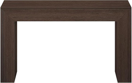 Plank+Beam Grand Console Table, 56 Inch Solid Wood Modern Sofa Table, Narrow Entryway Table for Hallway, Behind The Couch, Living Room, Foyer, Walnut Wirebrush
