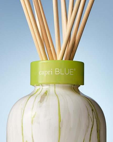 Capri Blue Reed Diffuser Set - Includes Modern Marble Oil Diffuser, Diffuser Sticks & Aroma Diffuser Oil - Air Freshener - Diffusers for Home Decor - Honeydew Crush Diffuser Scents (5.7 fl oz)