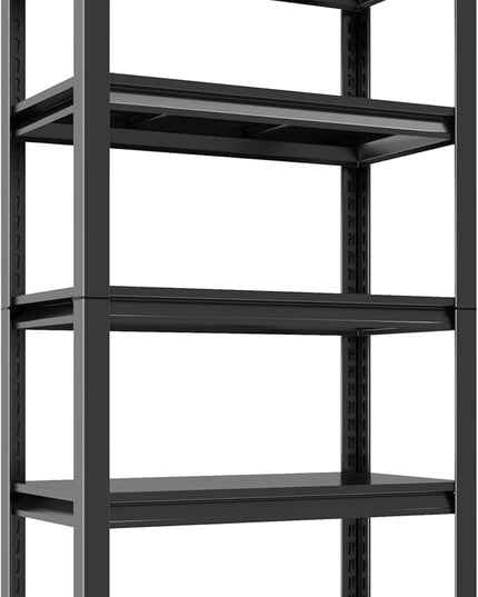 Metal Garage Shelving Unit, Heavy Duty 5-Tier Adjustable Storage Rack, Steel Shelving,3000 lbs Capacity, Industrial Shelves for Heavy Tools and Equipment (5-Tier 77.44" H x39 W x 17.77" D)