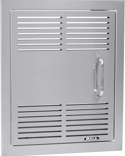 Bull Outdoor Products Premium Components for Outdoor Kitchen BBQ Island Dual Lined Vented Vertical Door with Reveal