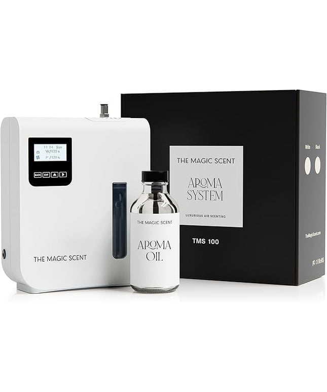 The Magic Scent Diffuser, Scent Air Machine for Home & Hotels, HVAC or Portable Nebulizing Diffuser - Large Room Waterless Aroma Machine - Aroma Oil Included