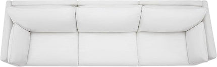 CHITA Luxury Oversized Sectional Modular Sofa, Premium Down Filled Cloud Couch, FSC Certified Comfty Deep Seat Sectional for Living Room, 3 Seat, 114‘’ Width, Cream