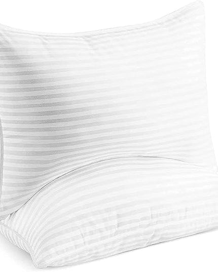 Beckham Hotel Collection Bed Pillows Standard/Queen Size Set of 2 - Original Soft Down Alternative Pillow for Sleeping - Soft Support for Back, Stomach or Side Sleepers