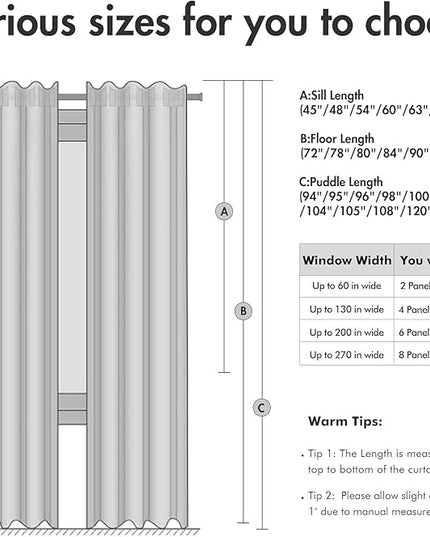 MIULEE Taupe Linen Curtains 108 Inches Long for Bedroom Living Room, Soft Thick Linen Textured Window Drapes Semi Sheer Light Filtering Rod Pocket Back Tab Burlap Look Farmhouse Decor, 2 Panels
