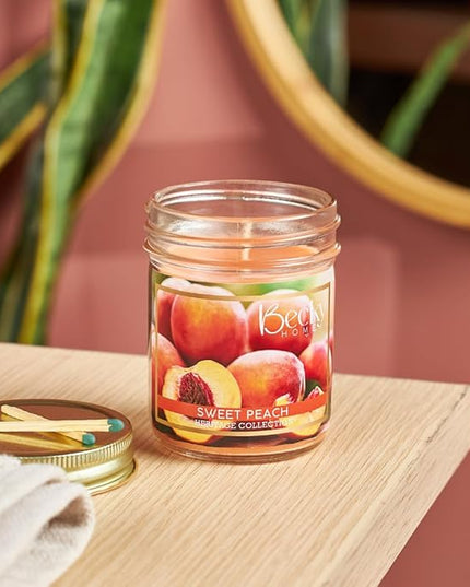 8oz Peach Scented Candles for Home, 45 Hrs Soy Wax Candle, Peach Candle for Stress Relief, Fall Candles, Candle Gifts for Men and Women