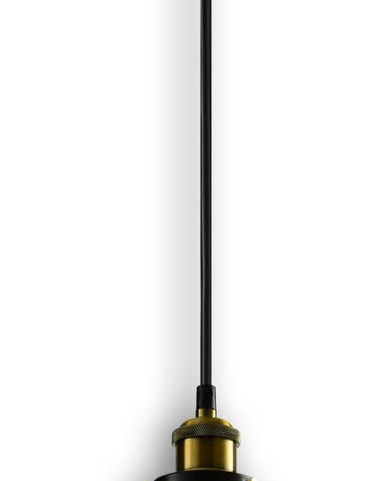 Modern Glass Pendant Light, 8"x9.6" Amber Ribbed Hanging Light Fixture with Gold Cap, 15"-72" Adjustable Cord, E26 Socket for Kitchen or Entryway – Sunrise Glow Teardrop