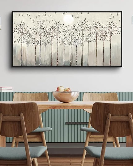 hyidecorart Black Framed Canvas Wall Art For Living Room Large Size Decorations For Bedroom Room Office Wall Decor Pictures Abstract Scenery Wall Painting Artwork Canvas Prints Boho Home Decor