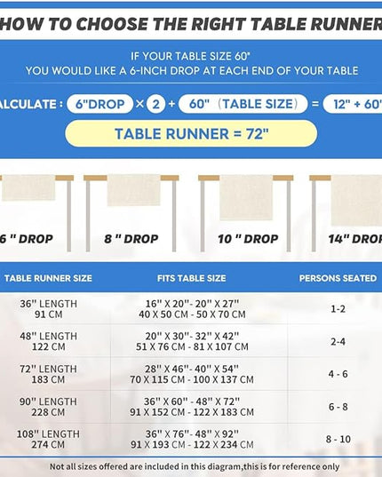 Artoid Mode Grey Rustic Cotton Linen Table Runner, Seasonal Embroidered Hollow Kitchen Dining Table Decoration for Home Party Decor 13x108 Inch