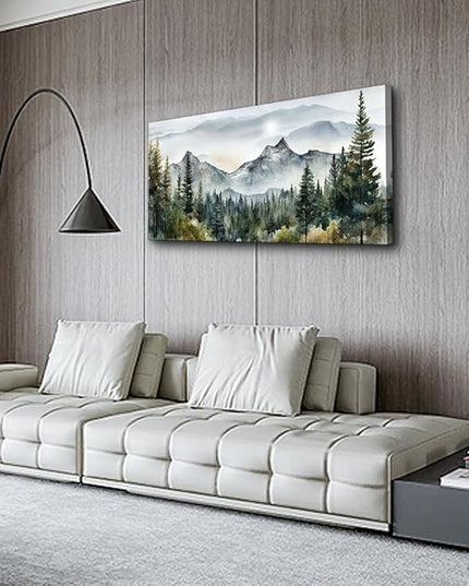 hyidecorart Wall Decorations For Living Room Canvas Wall Art For Bedroom Large Size Office Wall Decor Abstract Mountain Scenery Paintings Pictures Artworks Ready To Hang Home Decoration 20X40