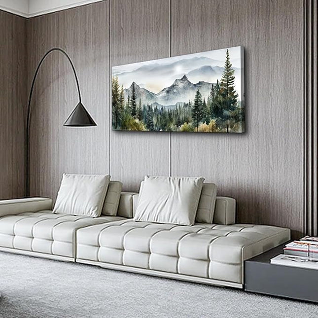 hyidecorart Wall Decorations For Living Room Canvas Wall Art For Bedroom Large Size Office Wall Decor Abstract Mountain Scenery Paintings Pictures Artworks Ready To Hang Home Decoration 20X40