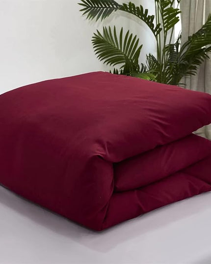 Houseri Burgundy Comforter Set Queen Dark Red Bedding Sets for Women Teen Girls Noble Wine Red Bordeaux Maroon Comfy Breathable Lightweight Bed Quilts Queen Ultra Soft