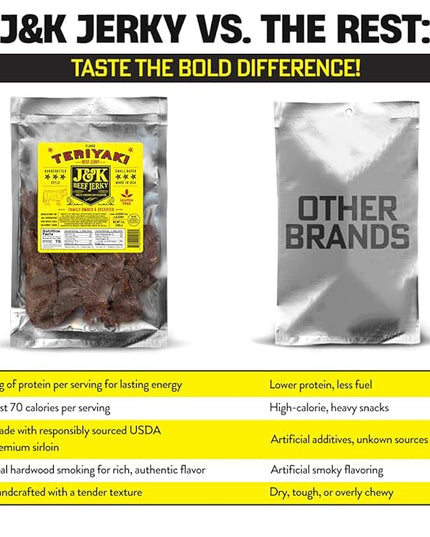 J&K Beef Jerky - Teriyaki Flavor 7oz