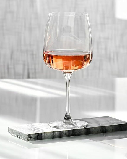 Krosno Large White Wine Glasses, Set of 4, 16.2 oz, Modern Collection, Premium Crystalline Glass, Perfect for Everyday, Dishwasher Safe, Made in Europe