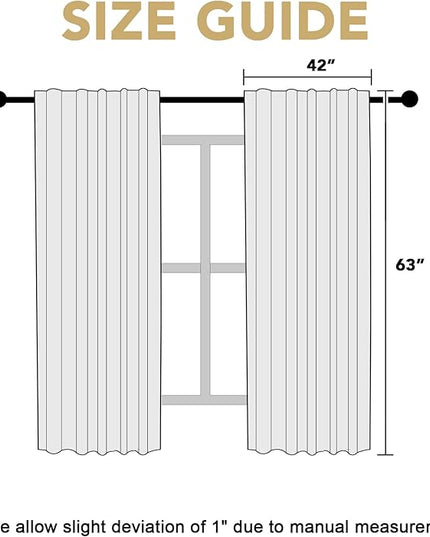 H.VERSAILTEX Blackout Curtains Thermal Insulated Window Treatment Panels Room Darkening Blackout Drapes for Living Room Back Tab/Rod Pocket Bedroom Draperies (2 Panels, Navy Blue, 42 x 63 Inch)