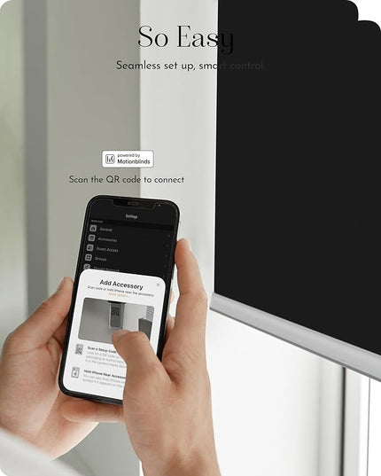 Graywind Smart Roller Shades 100% Blackout Window Blinds with APP Control Customized Automatic Shades for Home and Office(28" Wx72 H,Black)