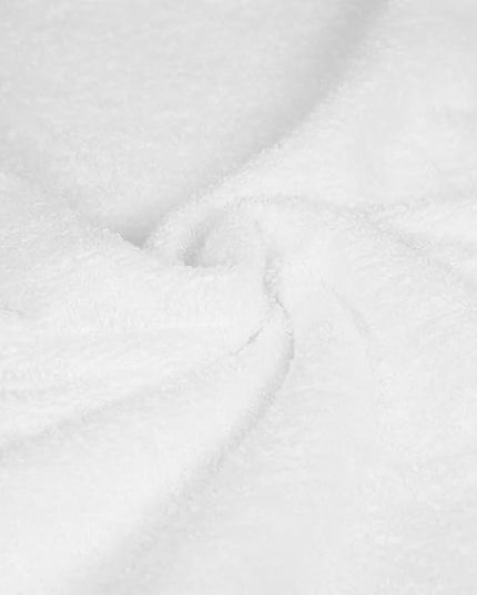 Amazon Basics 6 Piece Oversized Fade resistant Towel set, 100% Cotton towels for bathroom, soft and absorbent, 2 Bath Towels, 2 Hand Towels and 2 Washcloths bathroom towel set, White